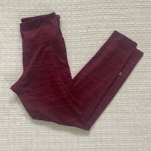 Champion burgundy leggings.